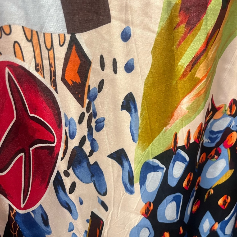 Colorful Abstract Patterned Kimono - Picture 3 of 5
